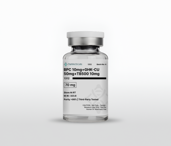 BPC 10mg + GHK-CU 50mg + TB500 10mg: Research Grade Peptide Blend