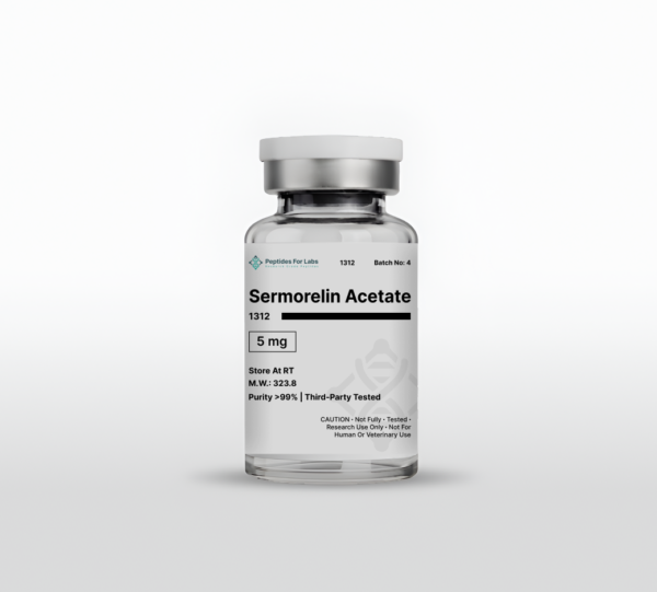 Sermorelin Acetate: 5mg Research Grade Peptide